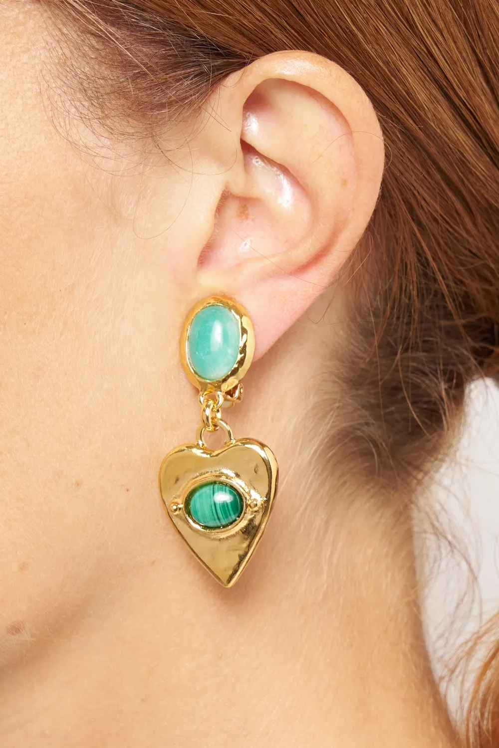 Philippe Ferrandis New Gems boucles d'oreilles clips pierres