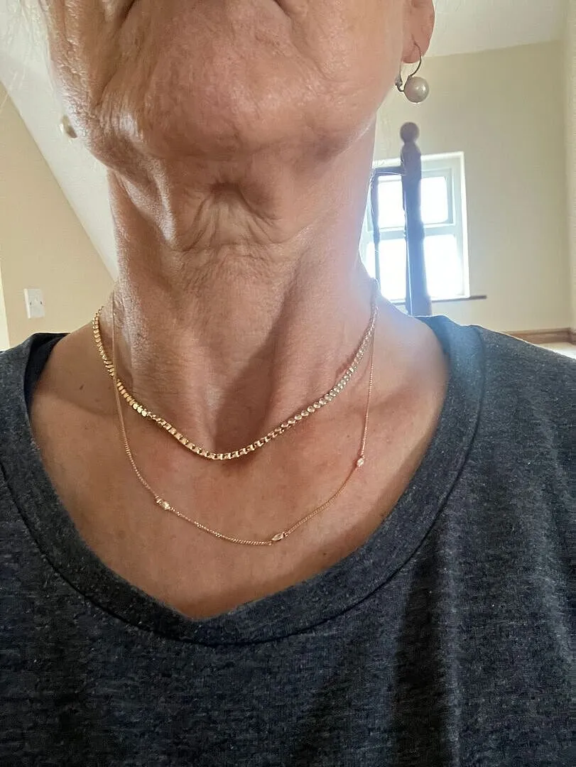 Astrid & Miyu Gleam Tennis collier chaîne doré
