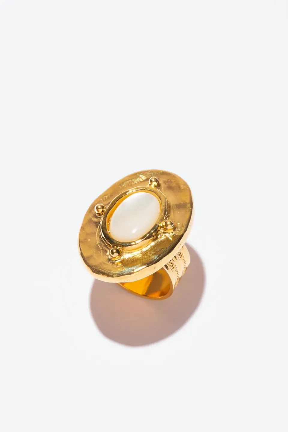 Philippe Ferrandis New Gems bague ajustable dorée cristal