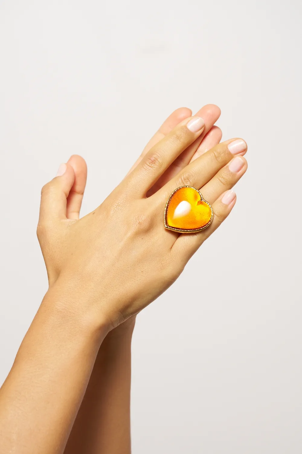 Philippe Ferrandis Break My Heart bague grand cœur réglable