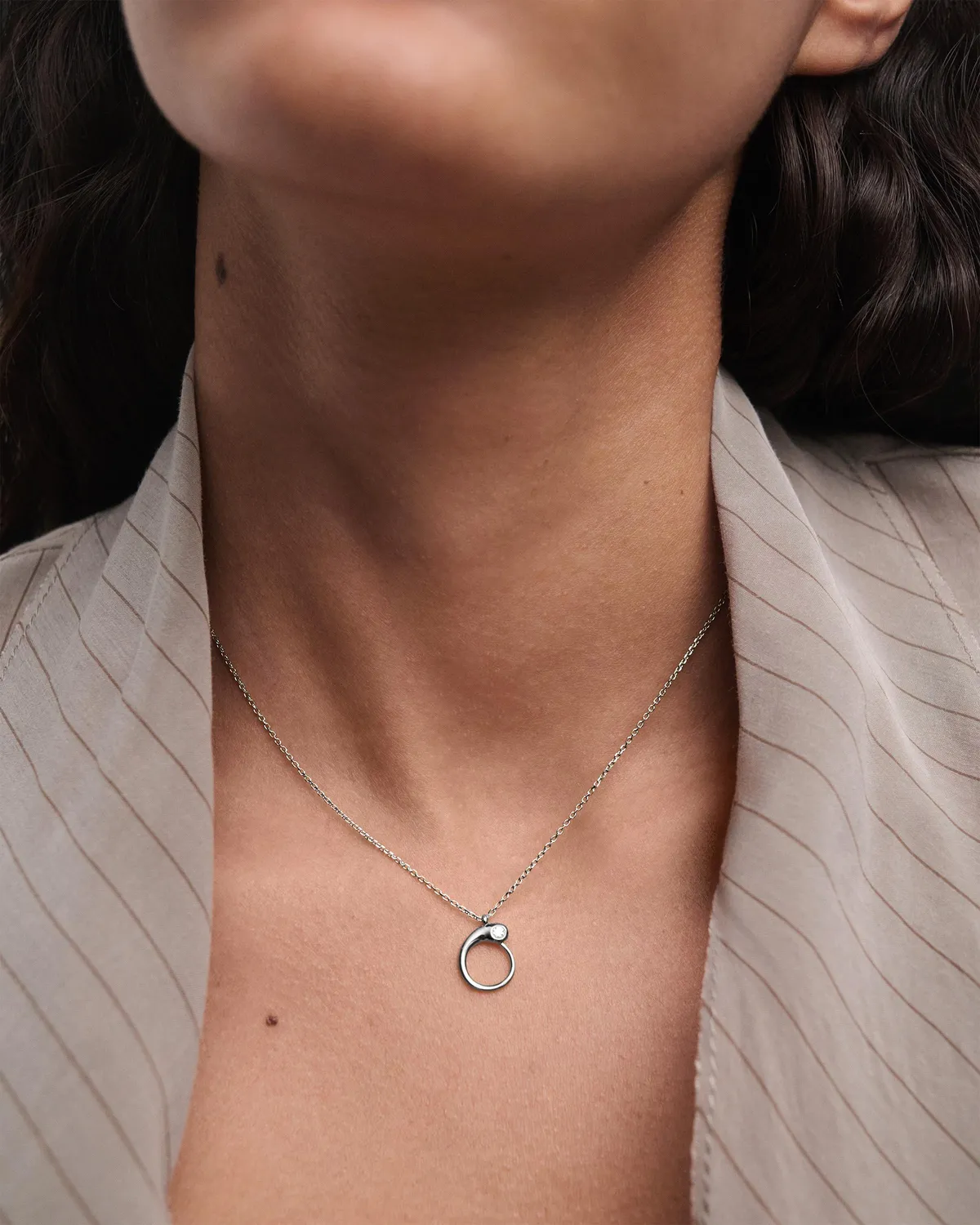 PDPAOLA Initial O collier argent lettre 40-50 cm