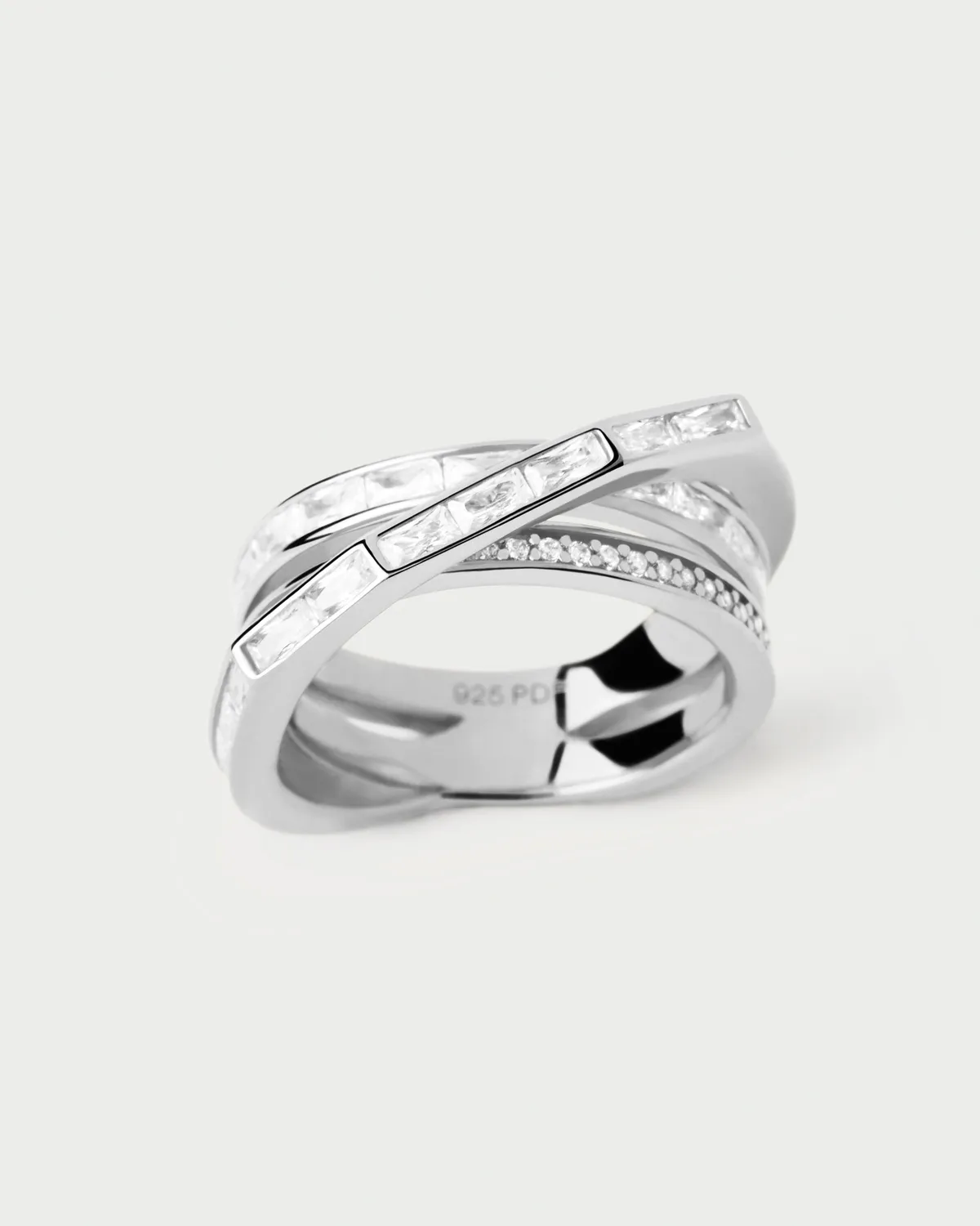 PDPAOLA Essentials Verona bague argent zirconia