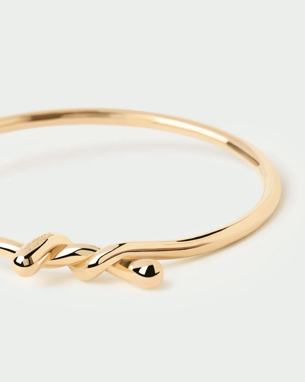 PDPAOLA Twist bracelet jonc plaqué or 2,7 mm
