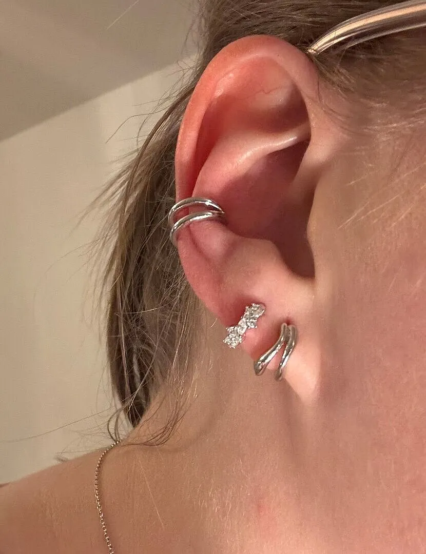 Astrid & Miyu Illusion Essential ear cuff argenté