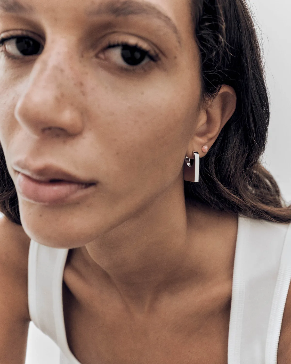 PDPAOLA Chicago créoles argent 14,15 mm sans pierre