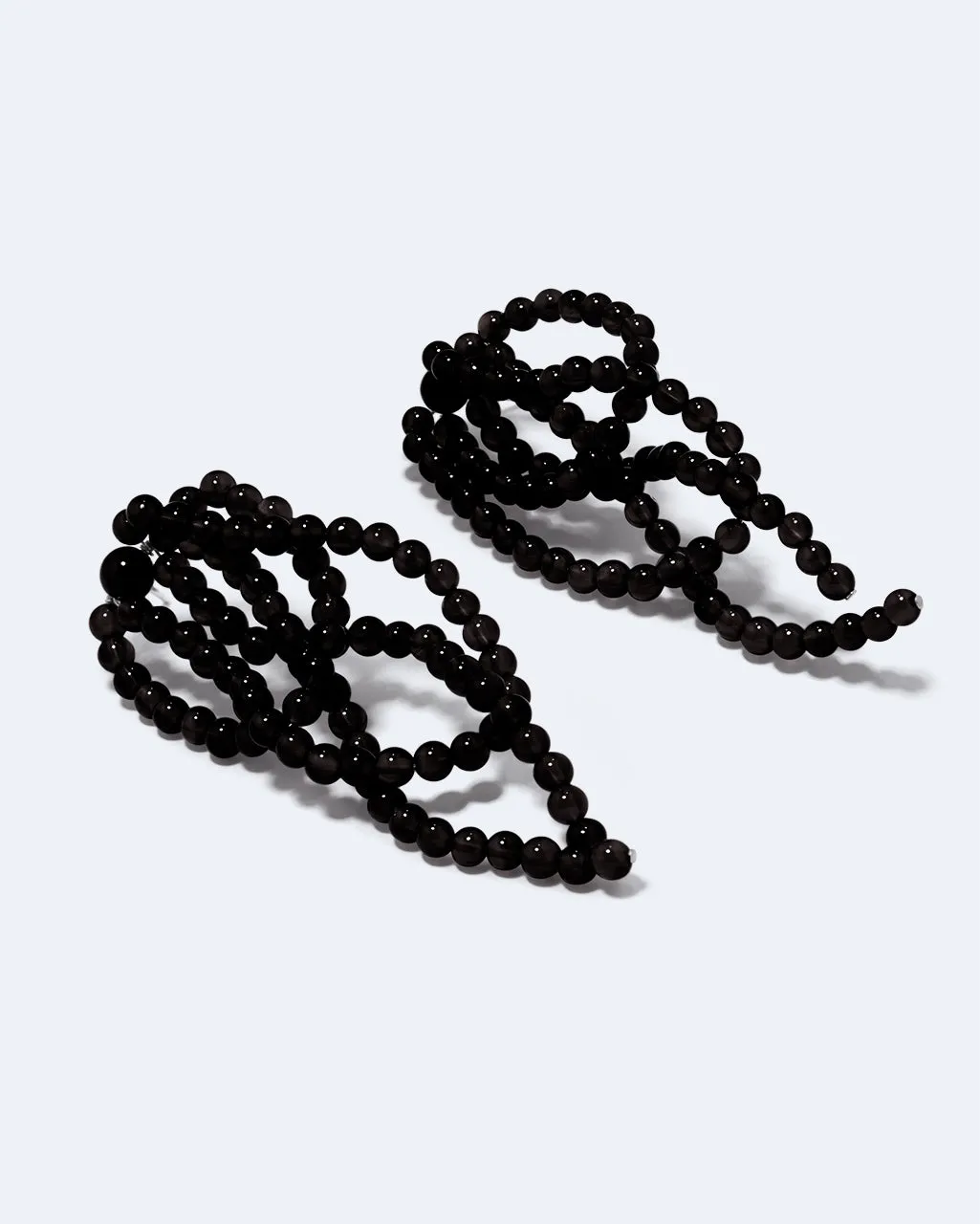 Completedworks Tangled Web boucles argent onyx noir