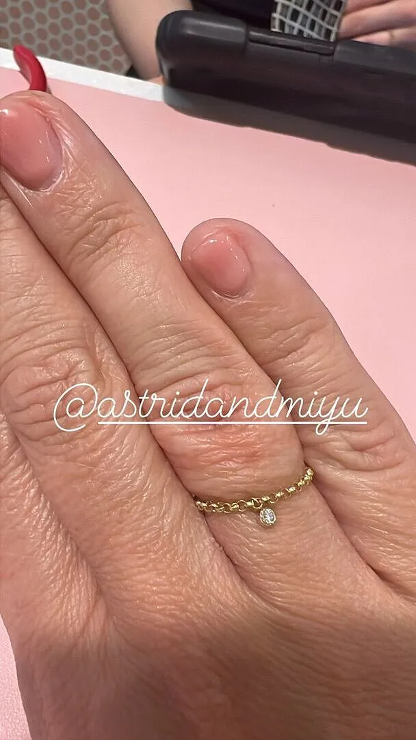 Astrid & Miyu Diamond Round charm or 9 carats diamant