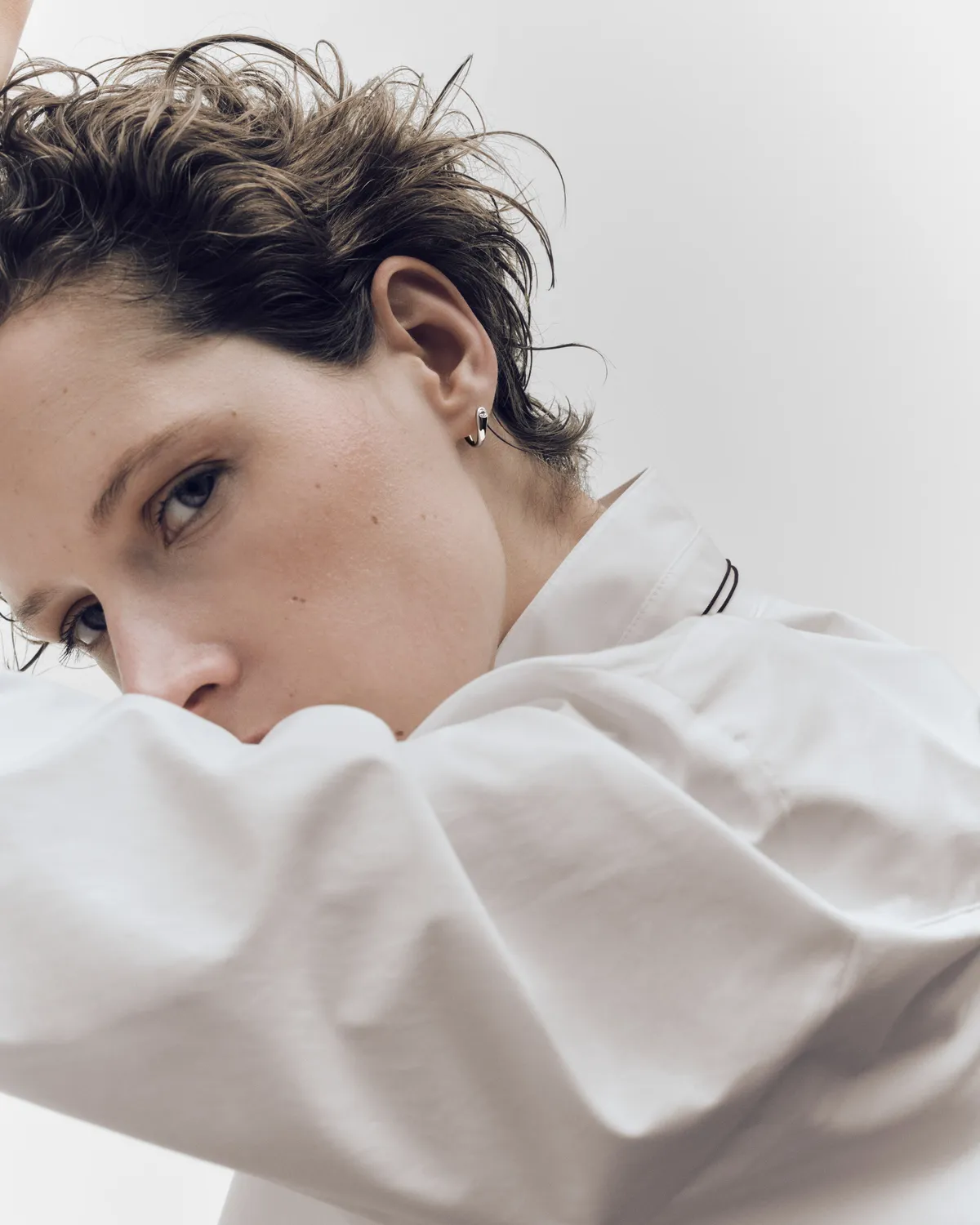 PDPAOLA Serena créoles argent rhodié