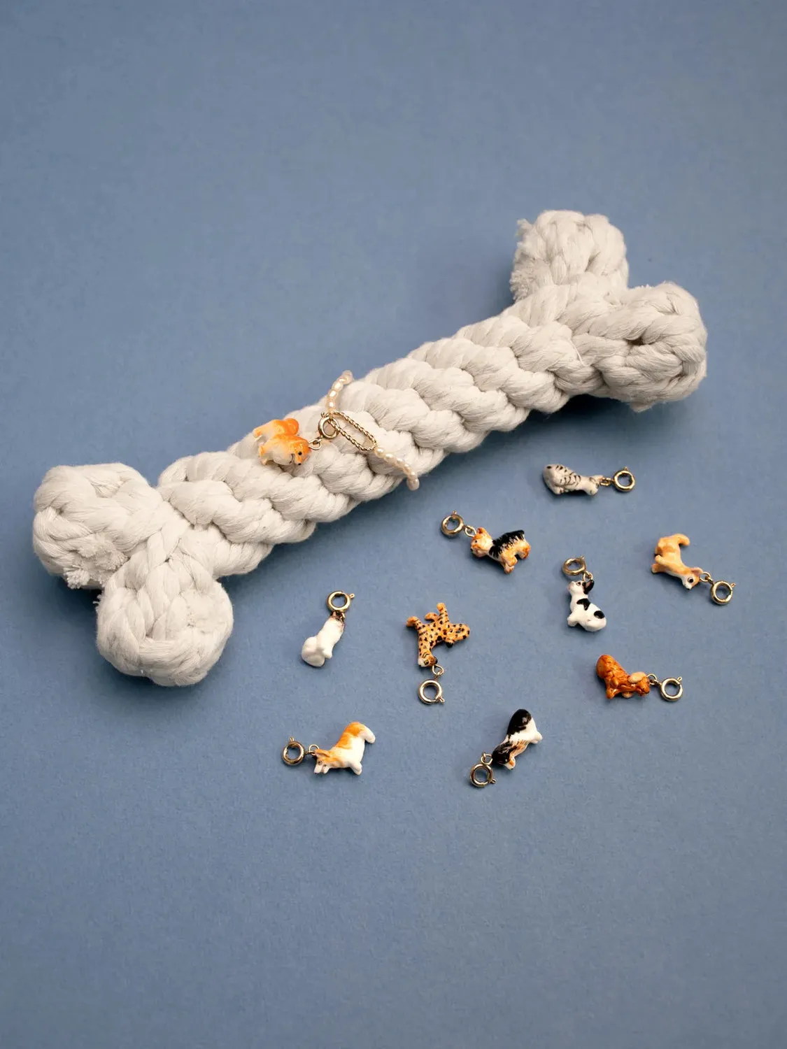 Nach Bijoux chien corgi charm's porcelaine 2,7 cm