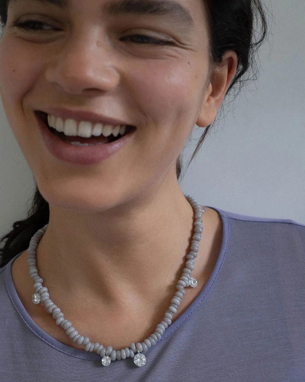 Completedworks Clustered Stars collier zirconia rhodié