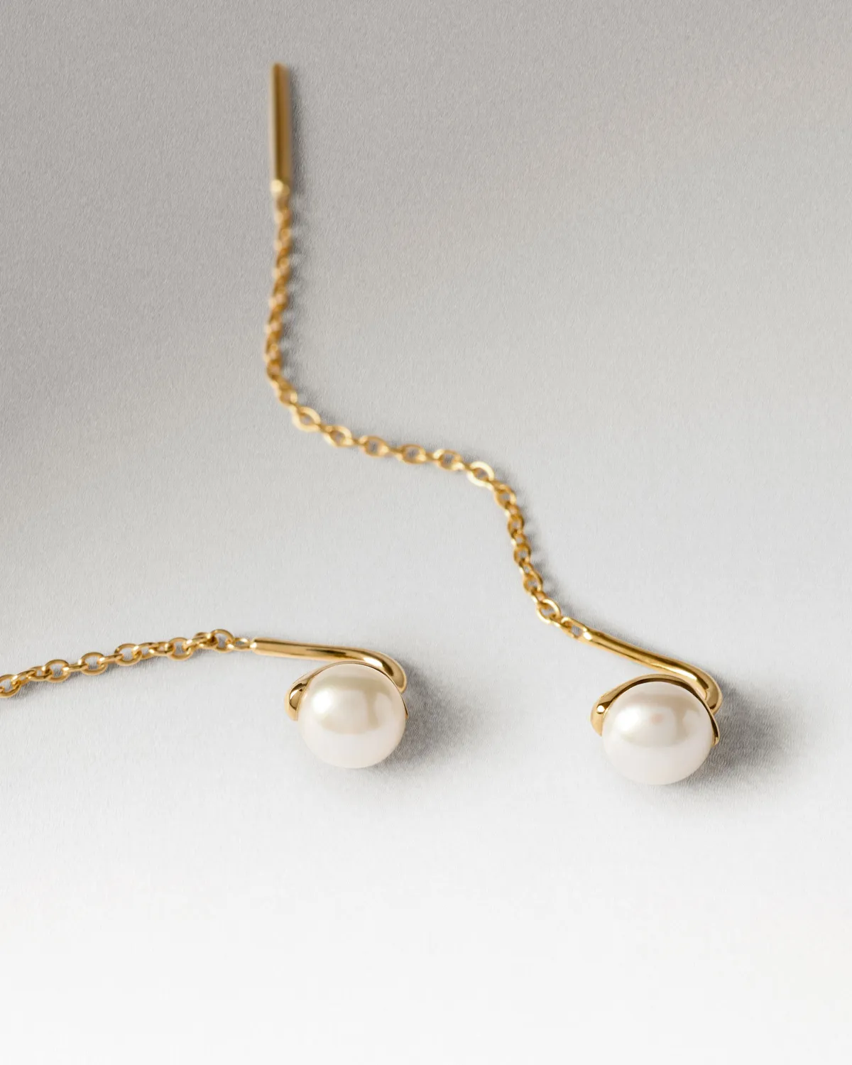 PDPAOLA La Perla Lyra boucles d'oreilles perle 55 mm