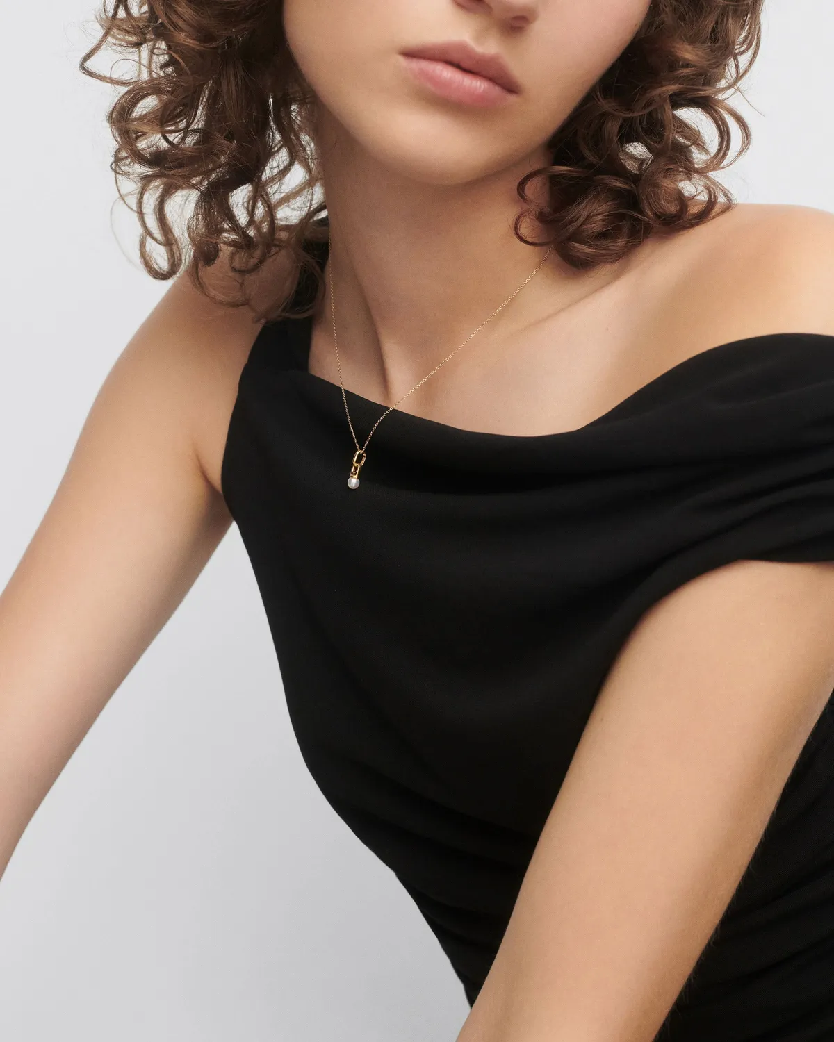 PDPAOLA pendentif perle eau douce blanc
