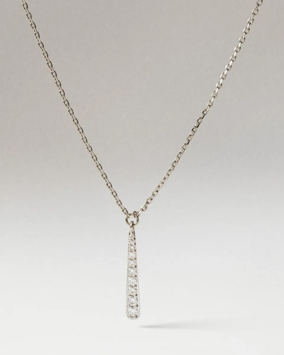 PDPAOLA Olga collier zirconia blanche réglable