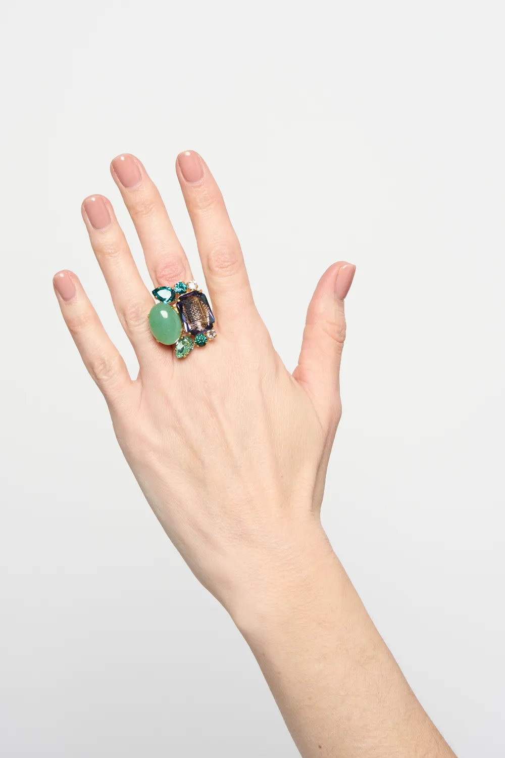 Philippe Ferrandis Castiglione bague ajustable dorée