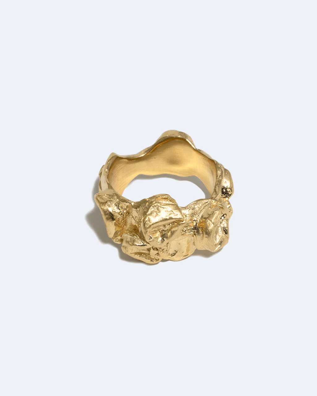 Completedworks Bubble bague vermeil doré tailles L O R