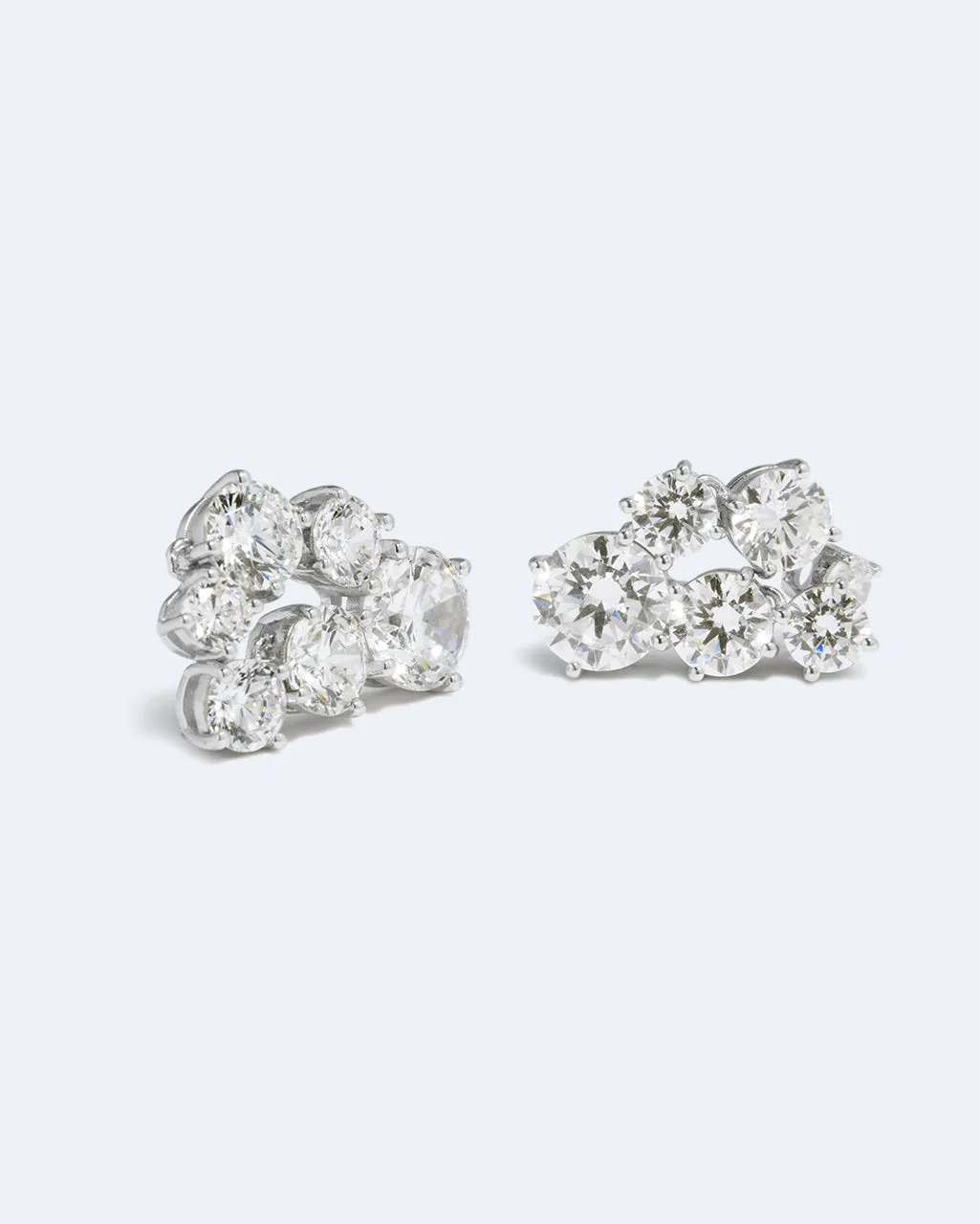 Completedworks Infinite Void boucles zirconia argent recyclé