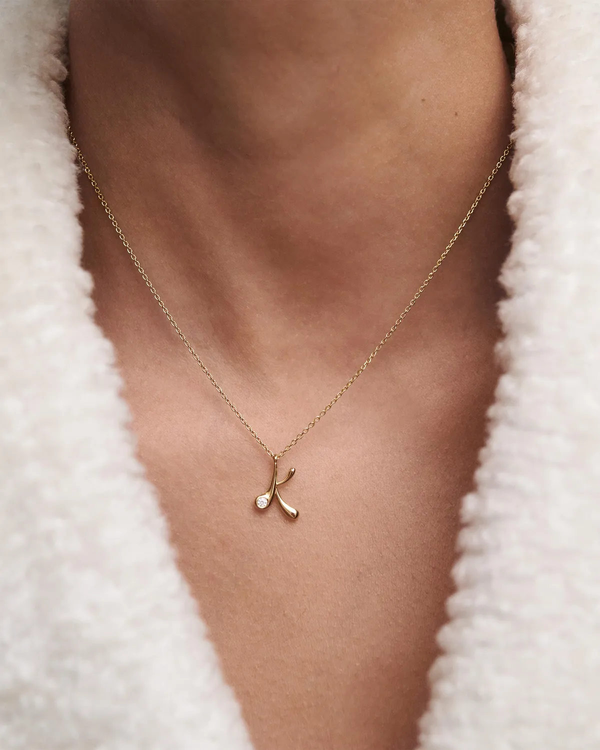 PDPAOLA Initial K collier lettre doré pendentif initial