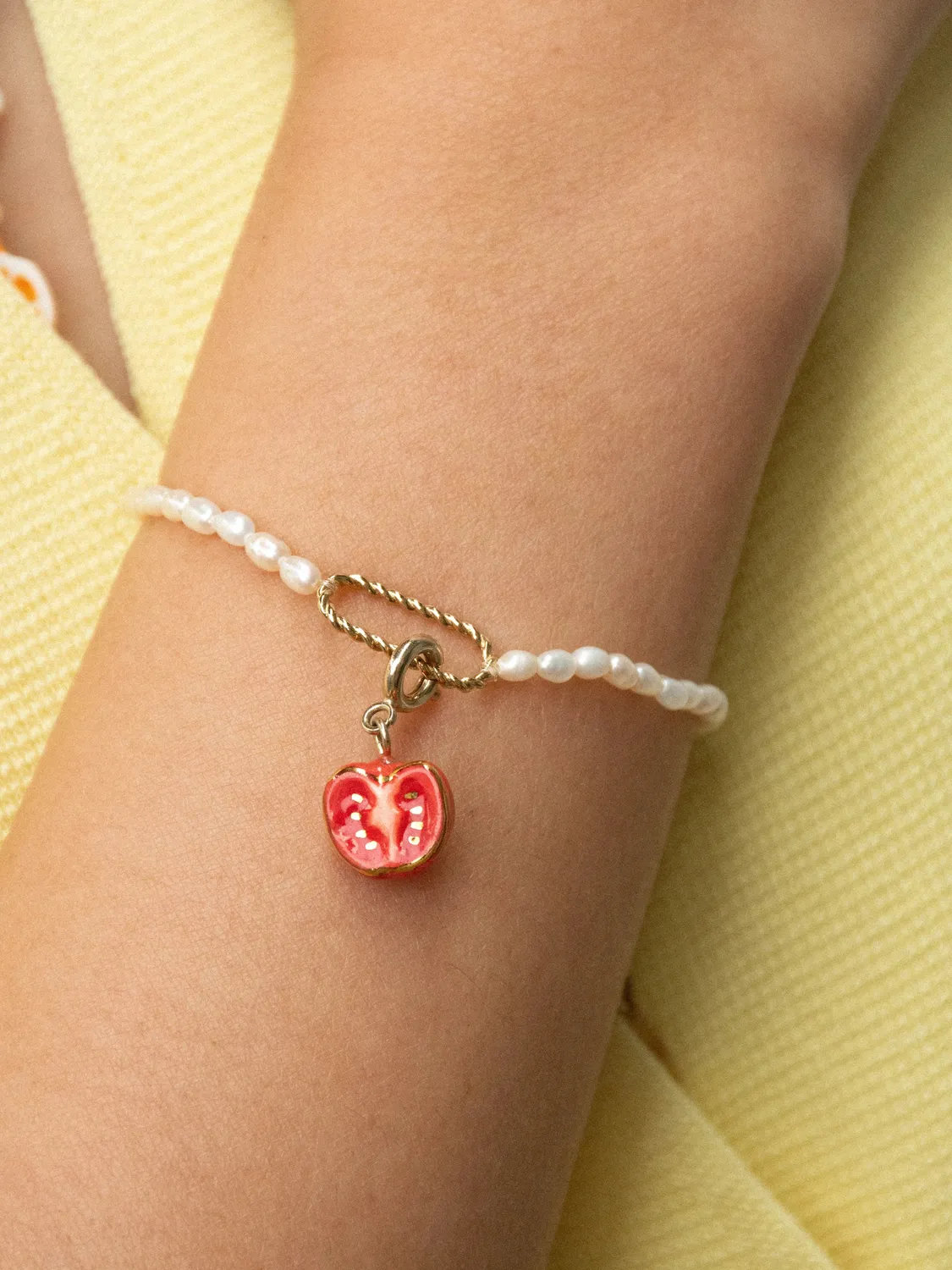 Nach Bijoux Mix and Match tomate charm's porcelaine