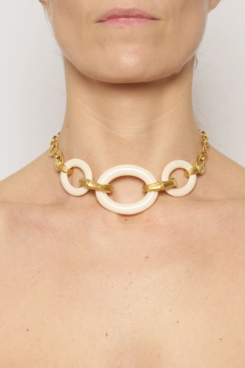 Philippe Ferrandis Bambou adjustable collier réglable doré