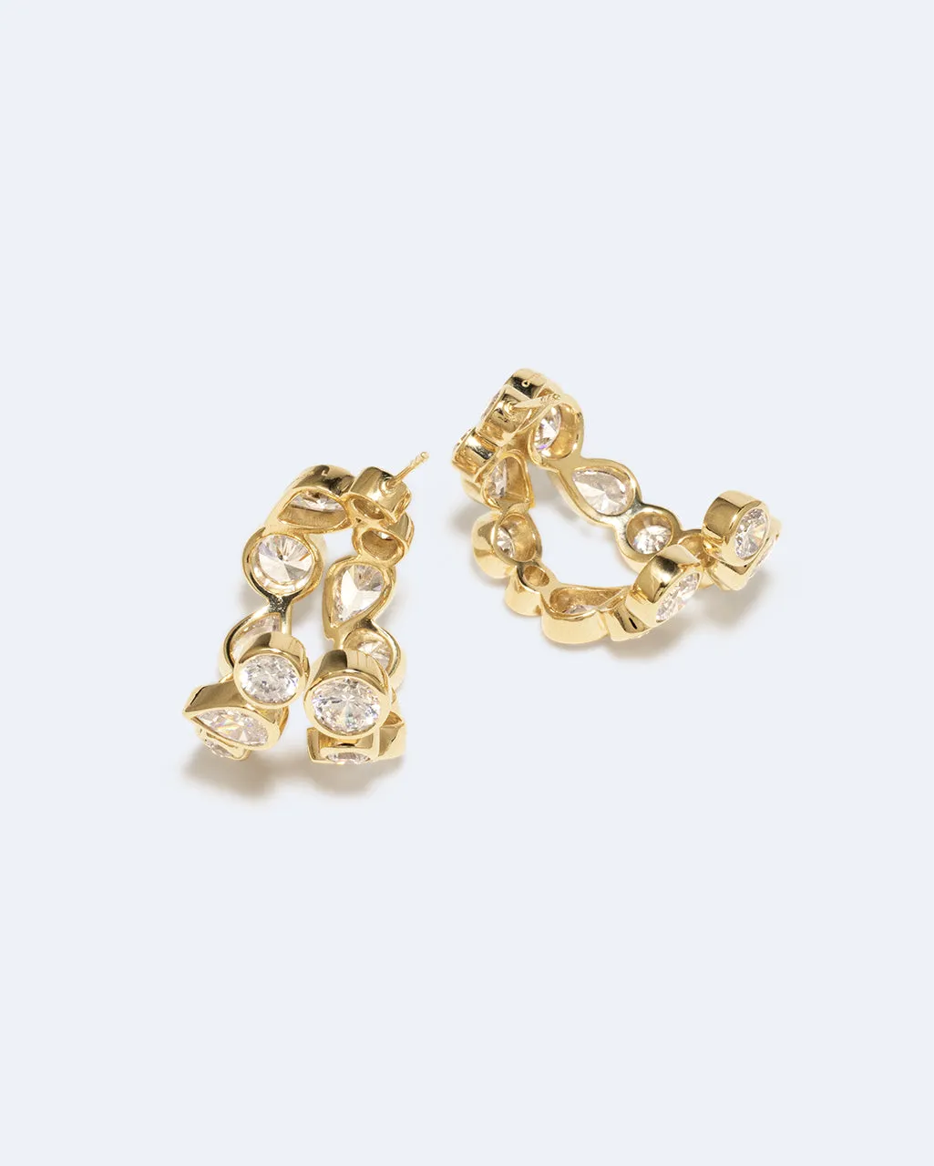 Completedworks Like Peas in a Pod IV créoles zirconia doré