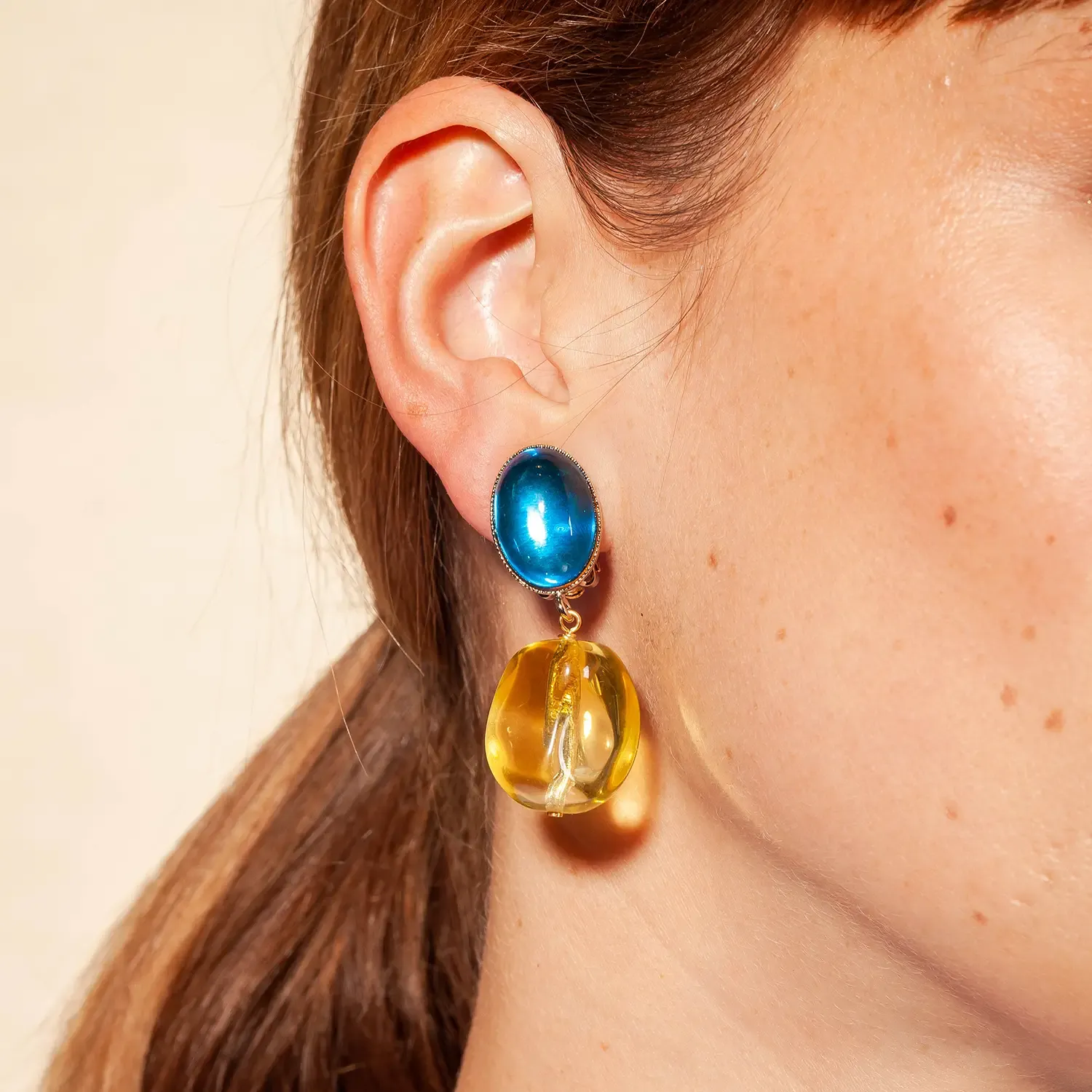 Philippe Ferrandis Pop boucles clips perles