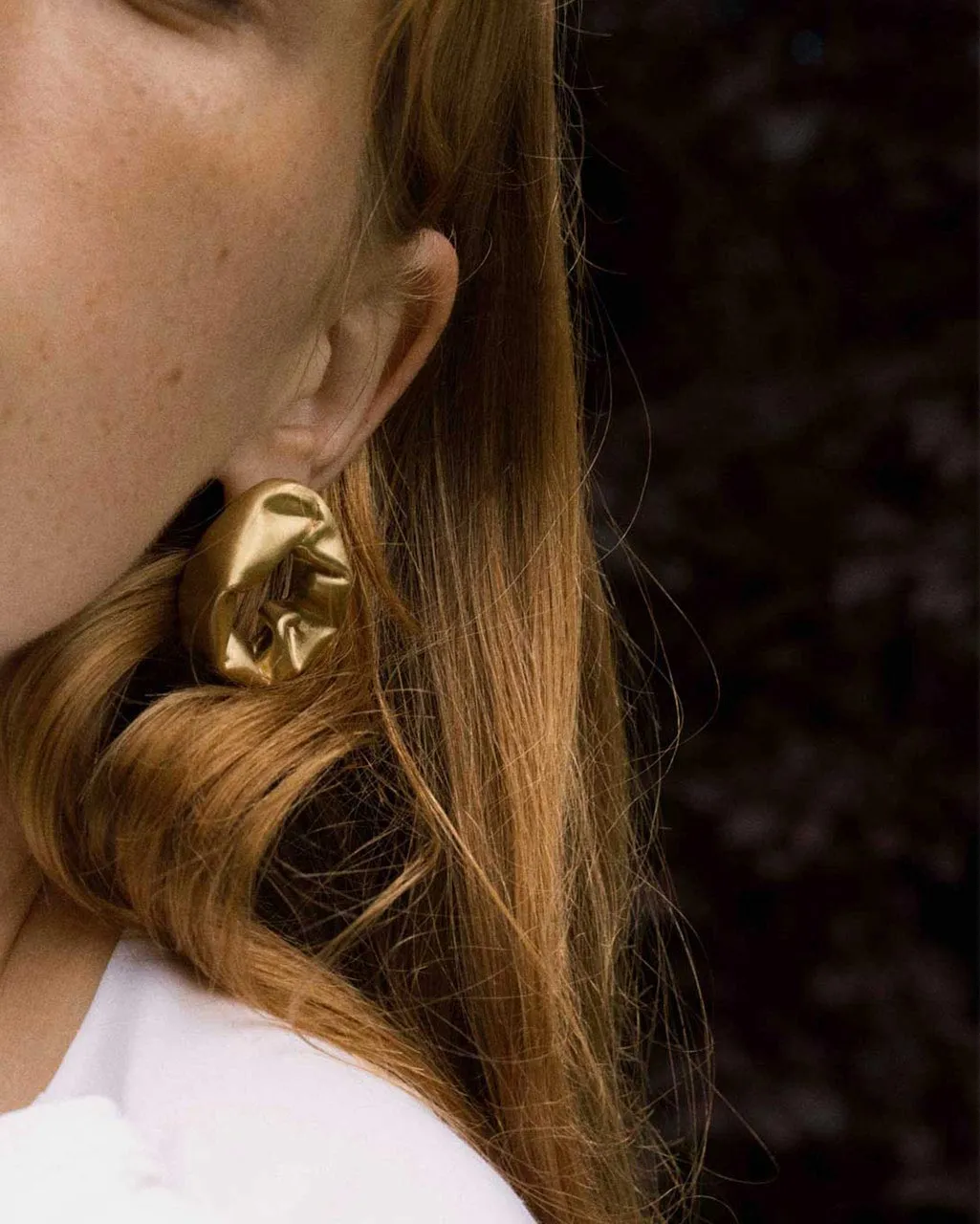 Completedworks Scrunch boucles d'oreilles vermeil or