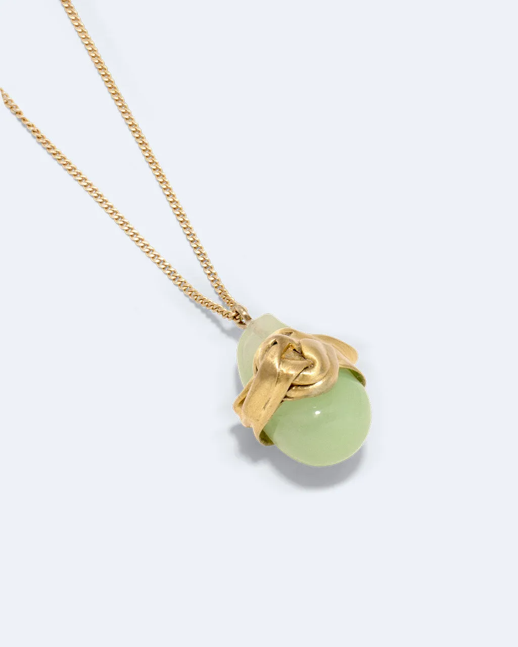 Completedworks Wrapped collier pendentif résine jade doré