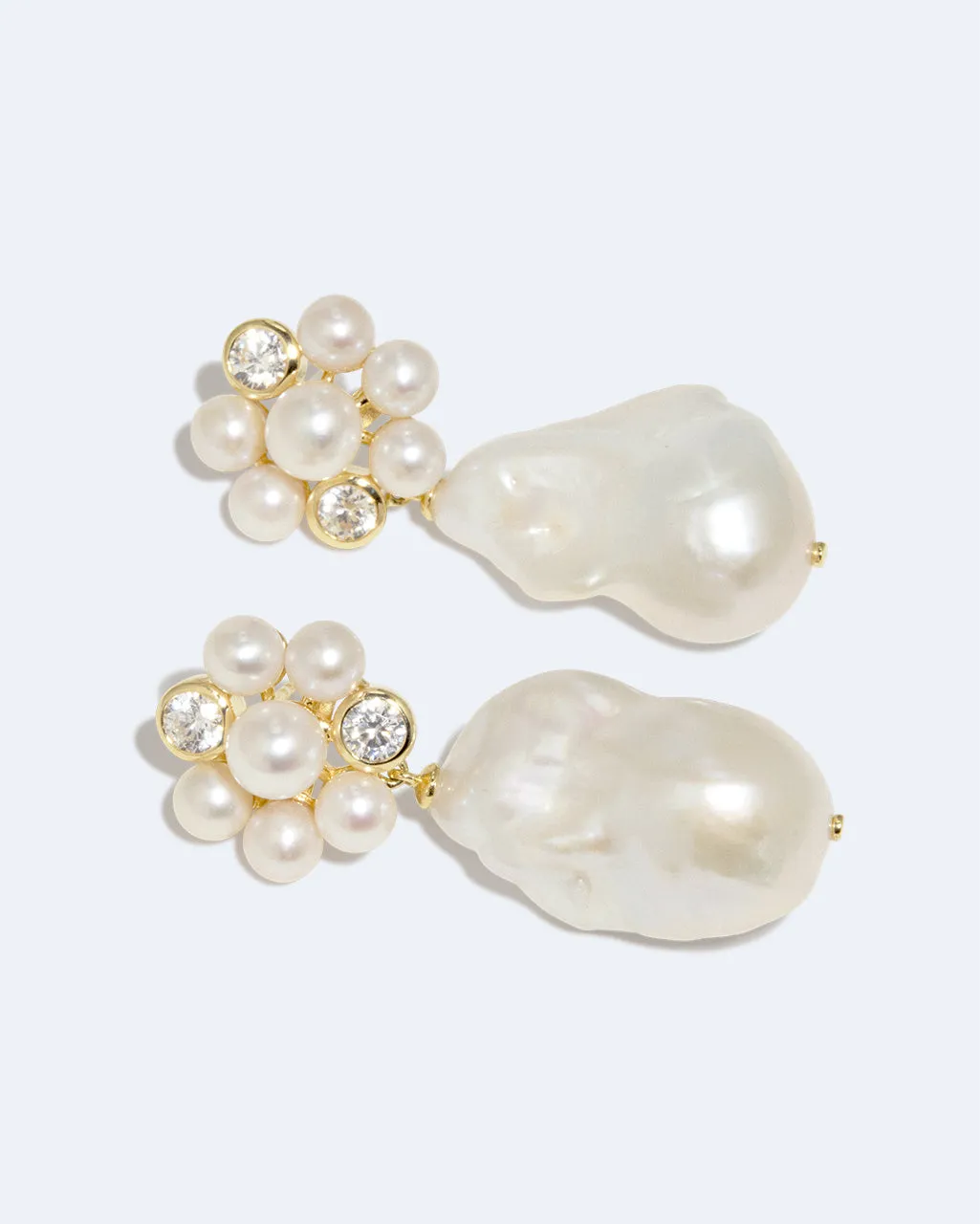 Completedworks Lightdrops boucles d’oreilles perle zirconia