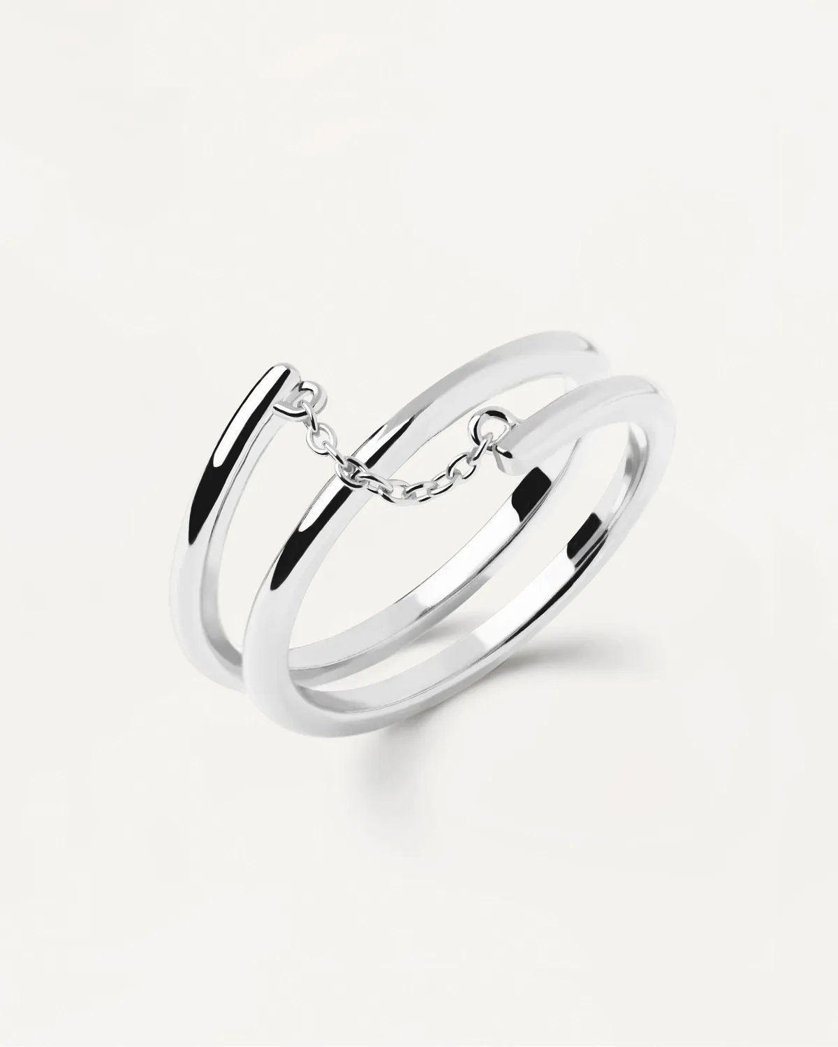 PDPAOLA Essentials Giro bague argent zirconia taille 8-18