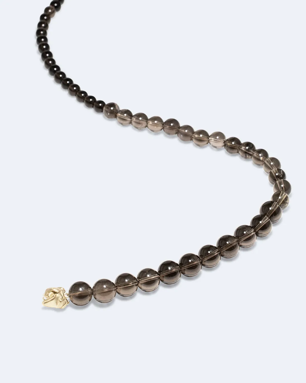 Completedworks Tidelands Collier quartz fumé vermeil doré