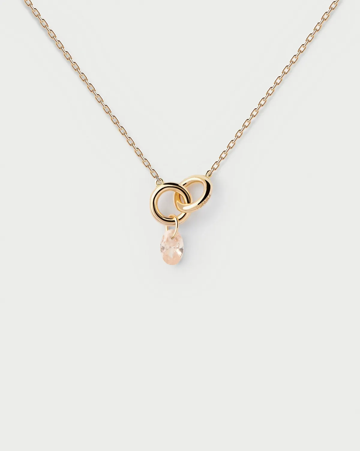 PDPAOLA Lily collier zircon pêche 40-50 cm