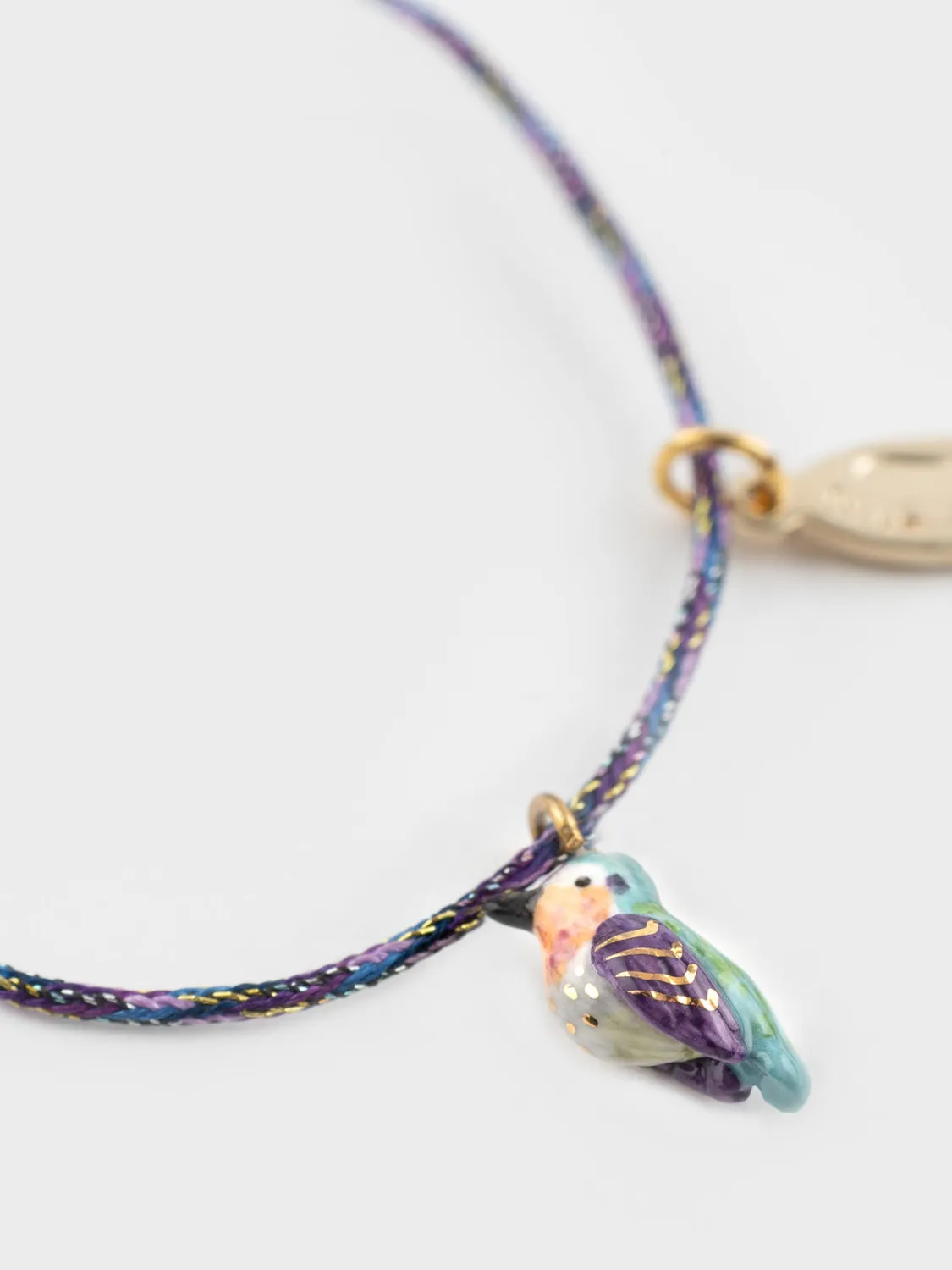 Nach Bijoux Anna colibri bracelet cordon coloré réglable