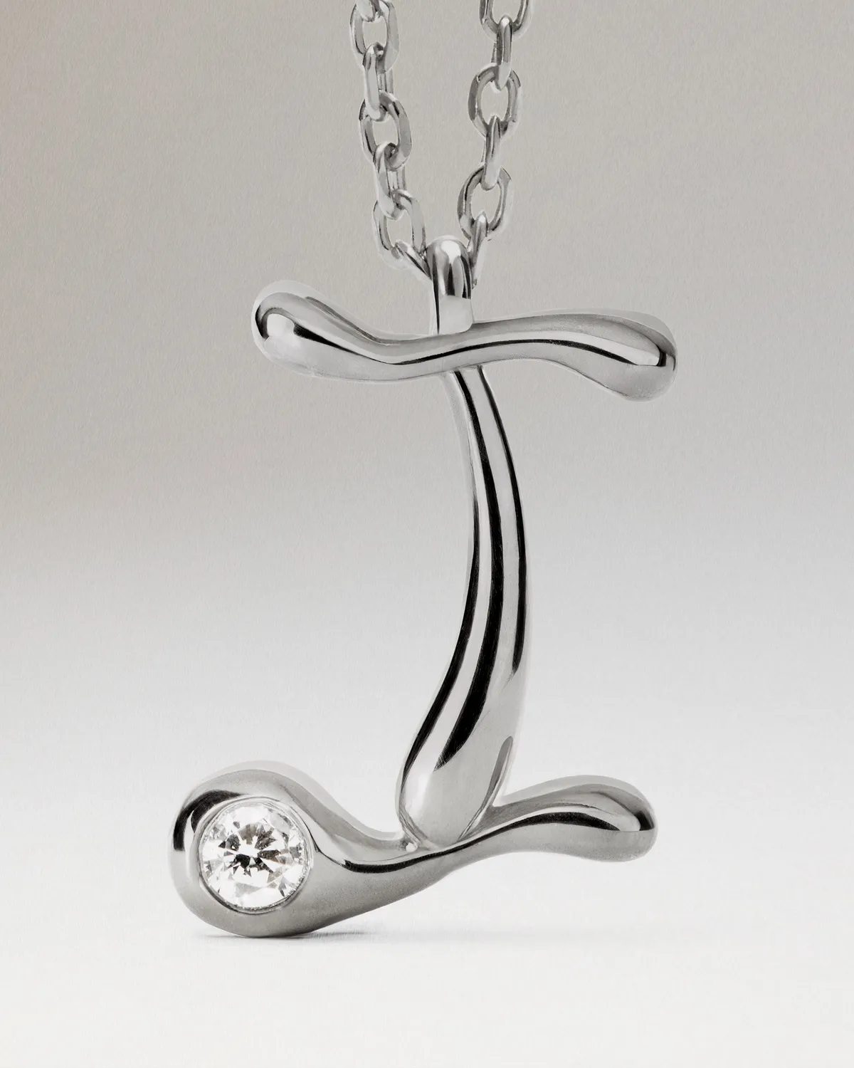 PDPAOLA Initiale I collier argent 40-50 cm