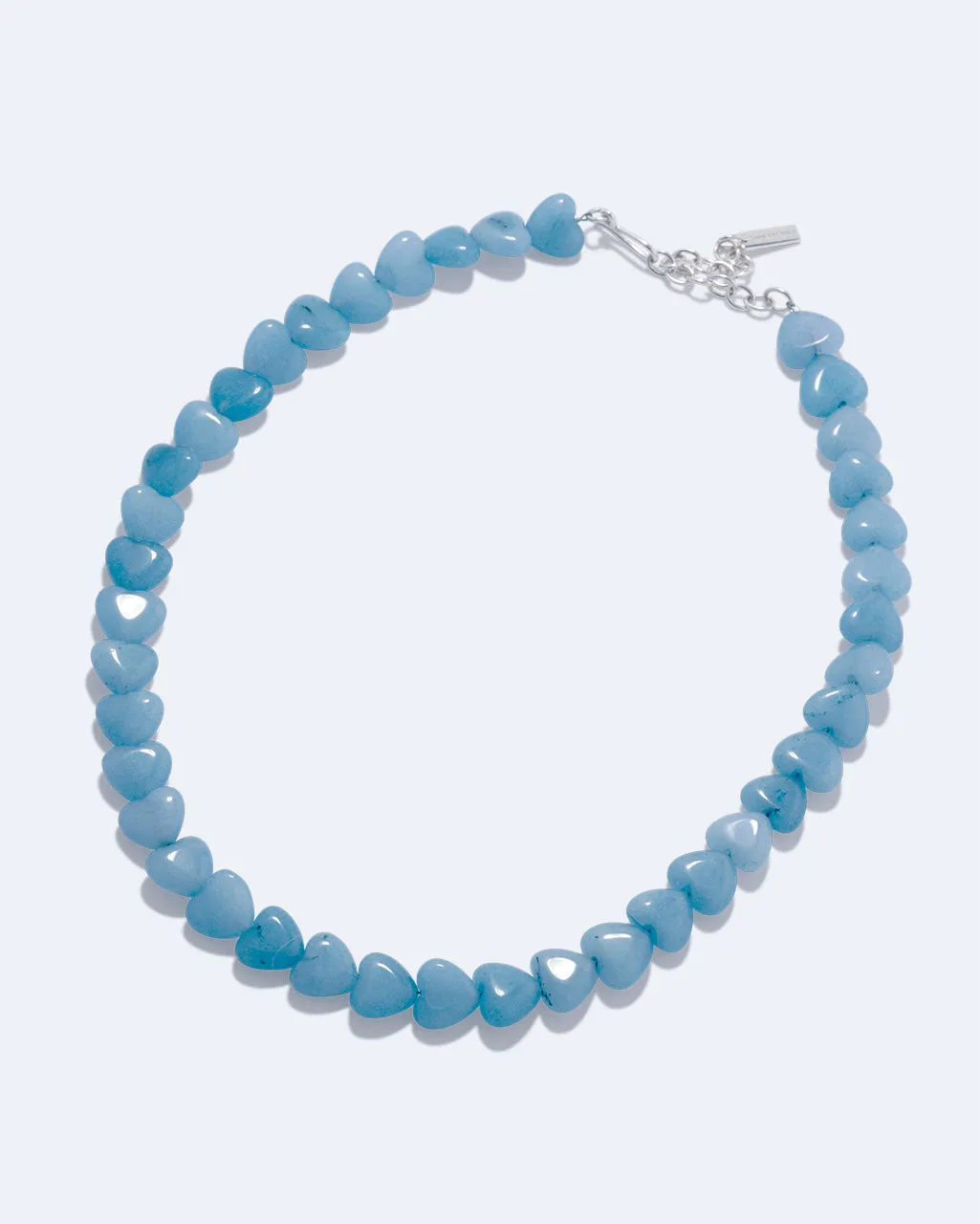 Completedworks The Heart's Window collier coeur bleu argent