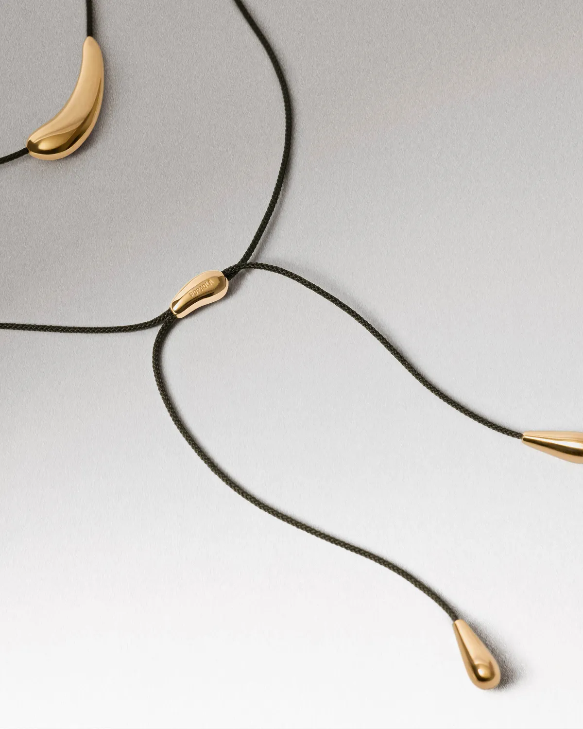 PDPAOLA Orbit collier cordon doré 120 cm
