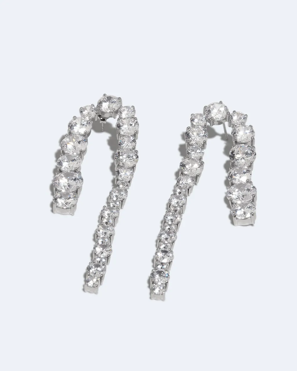 Completedworks Sleuth boucles d'oreilles zirconia argent