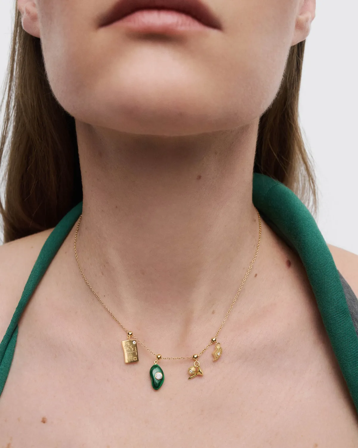 PDPAOLA Transformation Malachite breloque malachite verte