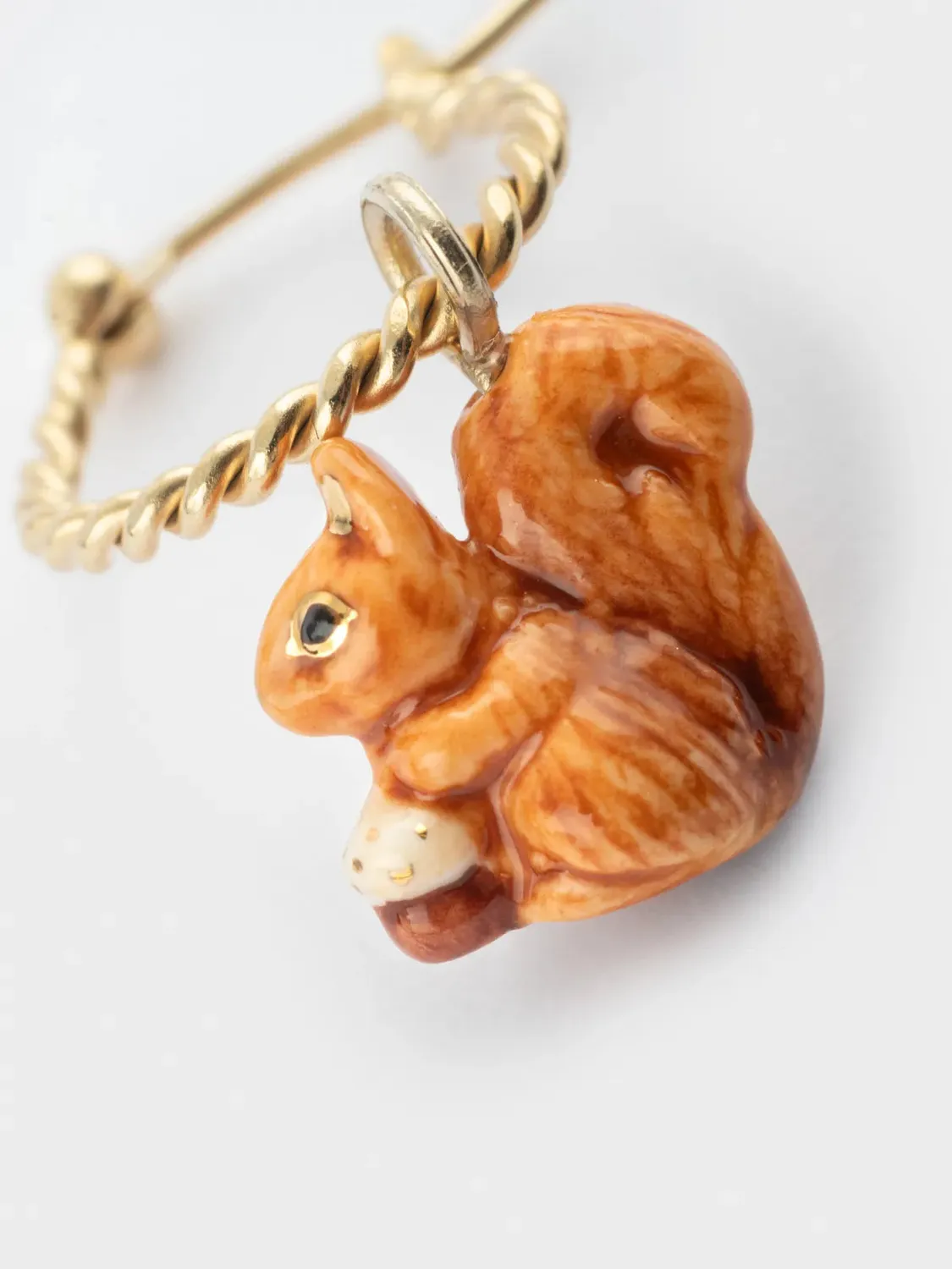 Nach Bijoux Mini créole écureuil boucle d'oreille à l'unité