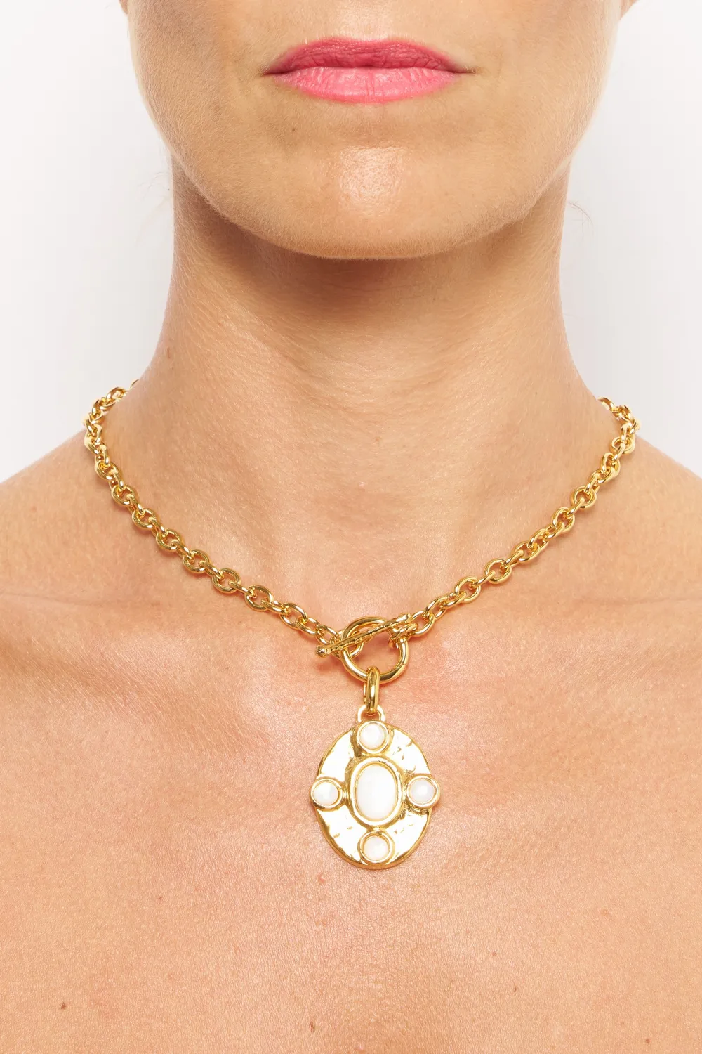 Philippe Ferrandis Gems collier court pierres