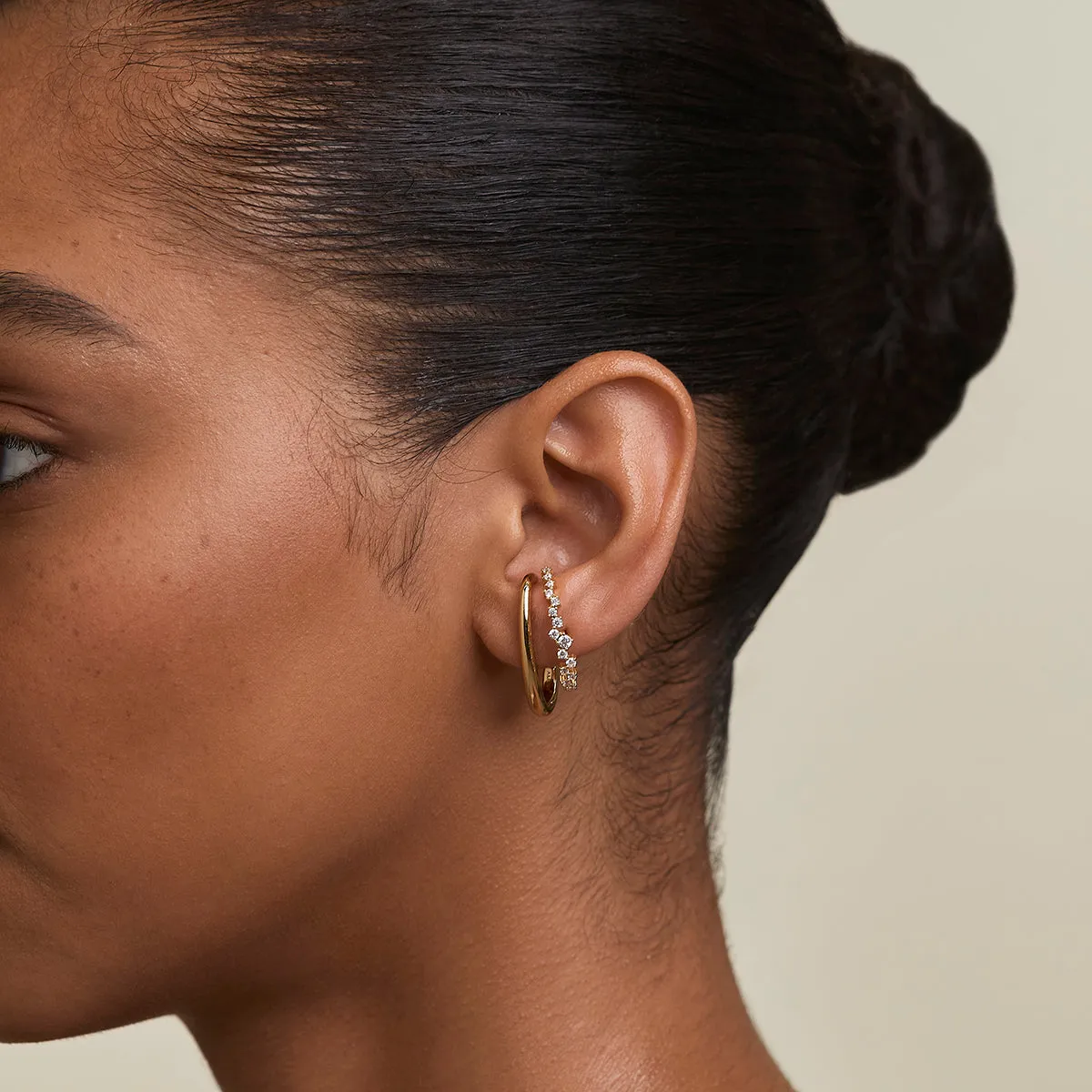 Astrid & Miyu Orbit Studs Stacking Set puces dorées