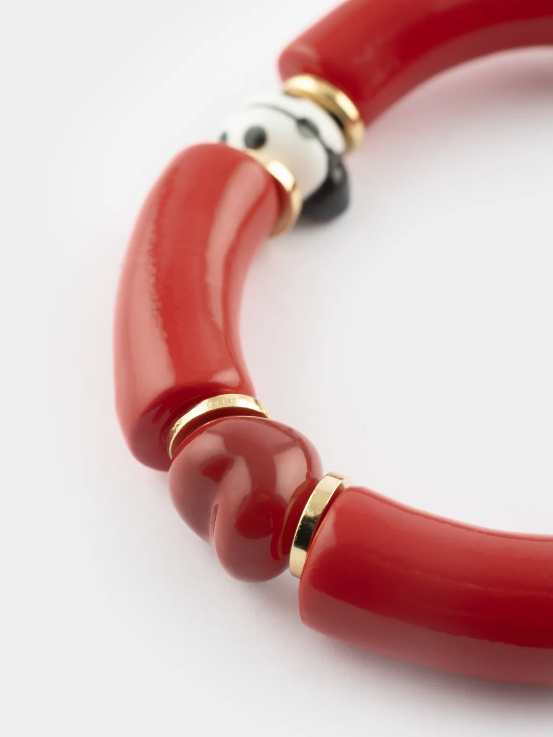 Nach Bijoux Chérie Cherry bracelet perles cœurs 7,5 cm