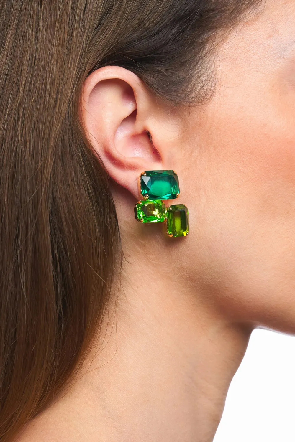 Philippe Ferrandis Baléares boucles clips doré 3 cm or 24 carats