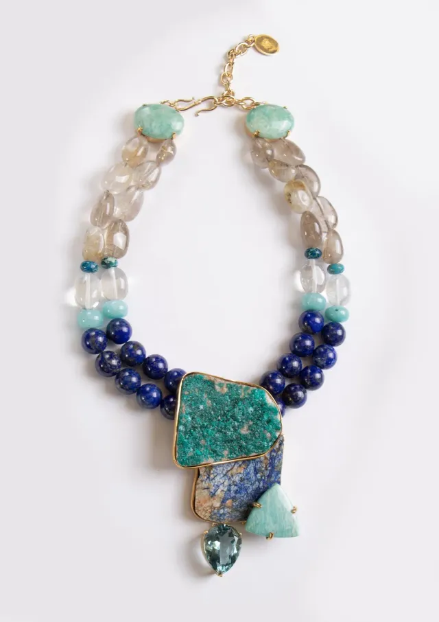 Philippe Ferrandis Lapis Lazuli collier pièce unique bleue