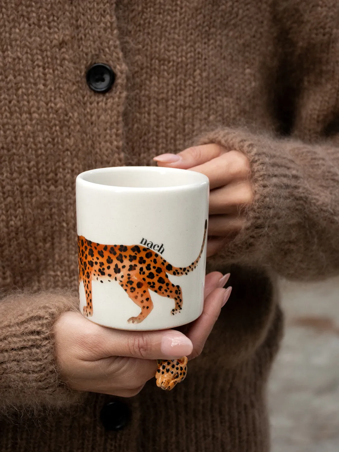 Nach Bijoux Il était une fois mug léopard porcelaine 8,5 cm