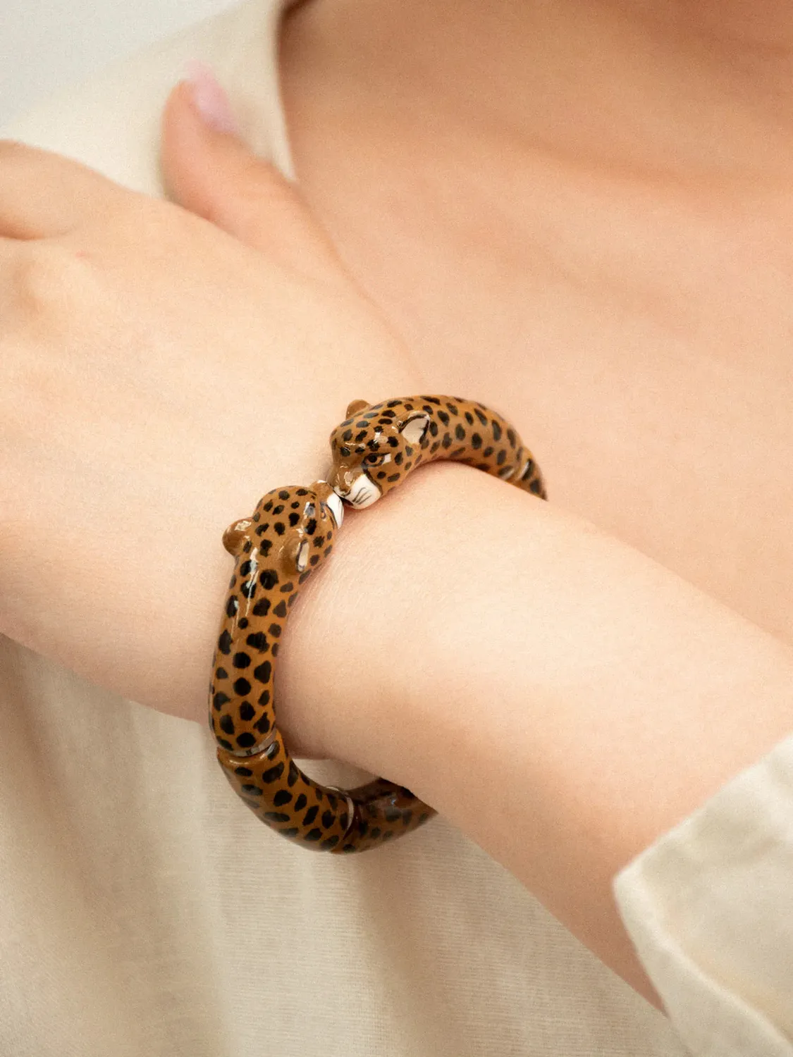 Nach Premier amour bisou guépard bracelet ajustable