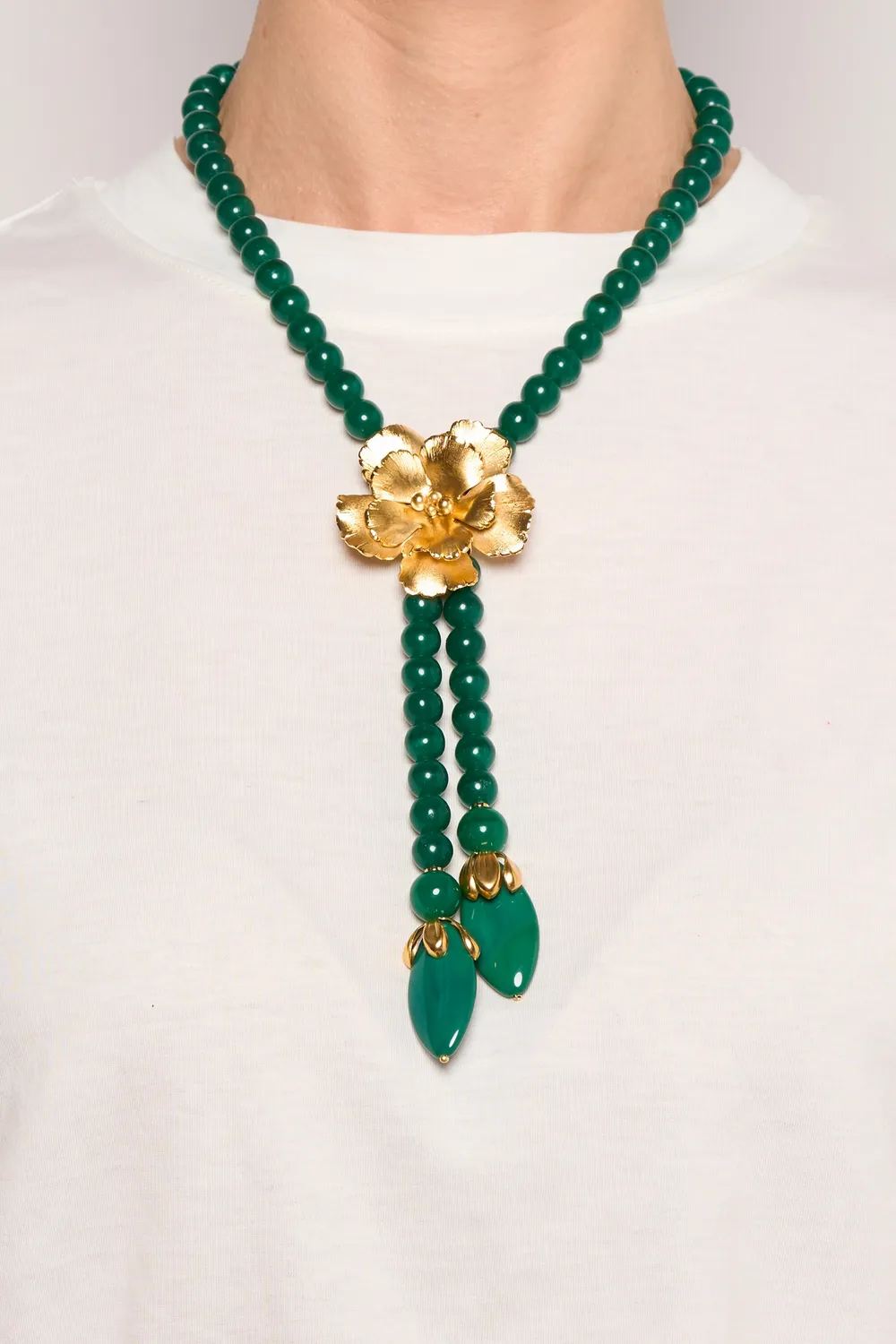 Philippe Ferrandis Magnolia MAG 21 collier cravate noir vert