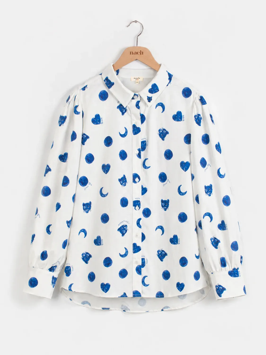 Nach Bijoux Cosmic chemise à pois coton ample