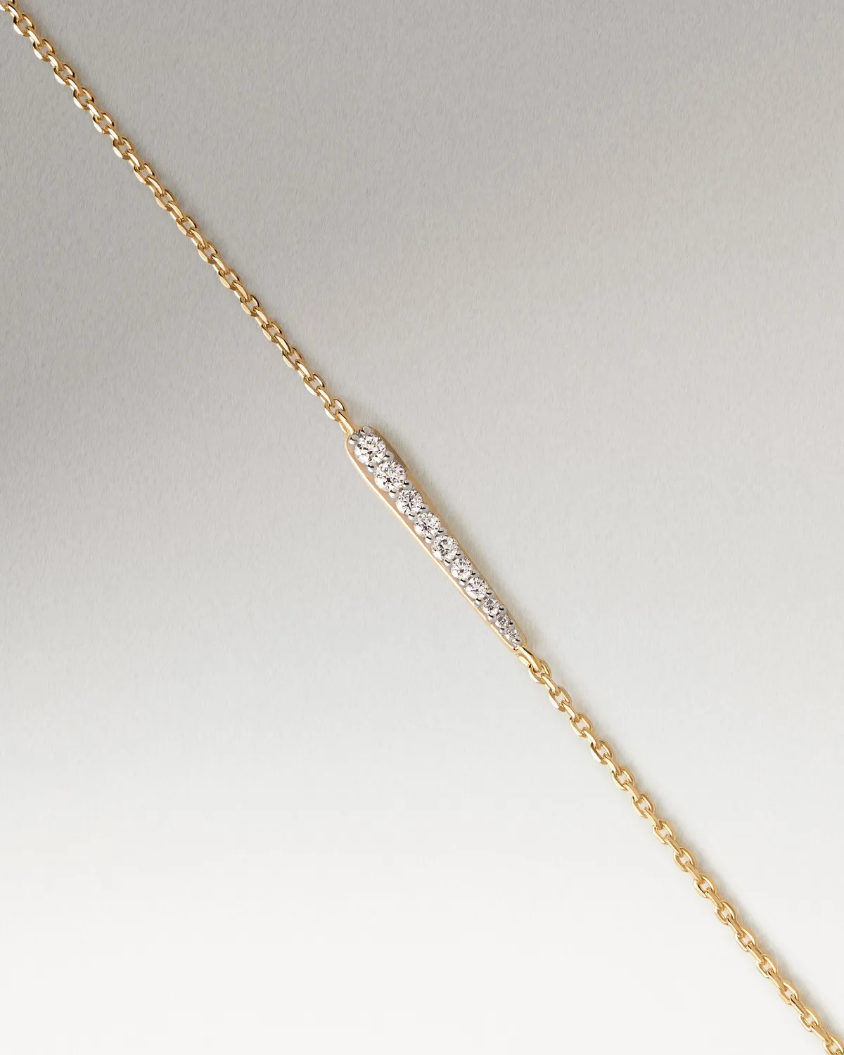 PDPAOLA Olga bracelet zircon blanc plaqué or 15-18 cm