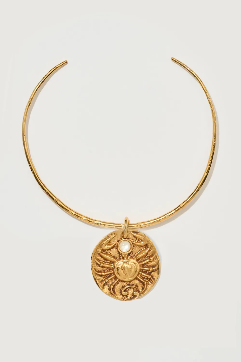 Philippe Ferrandis Astrochic collier torque médaille zodiaque
