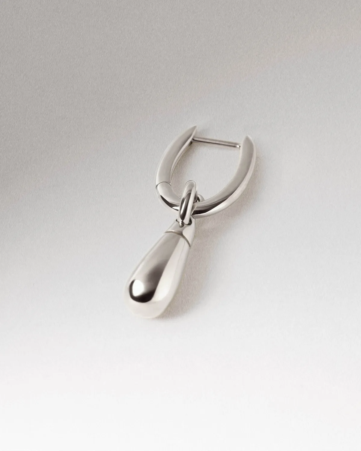 PDPAOLA Jupiter Single Hoop mono créole argent